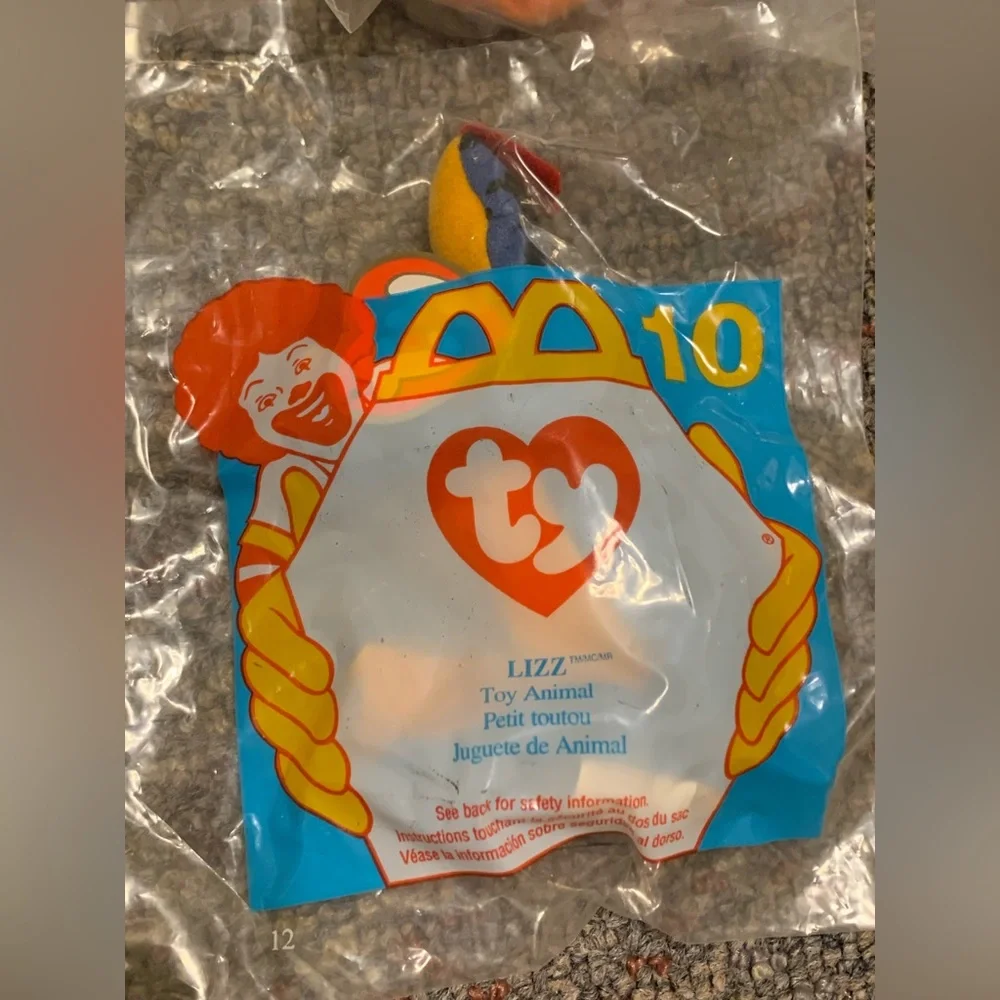 Rare Vintage McDonalds 10 Ty Beanie Babies Complete Packaged Set NEW Gift 1990’s - Picture 3 of 12